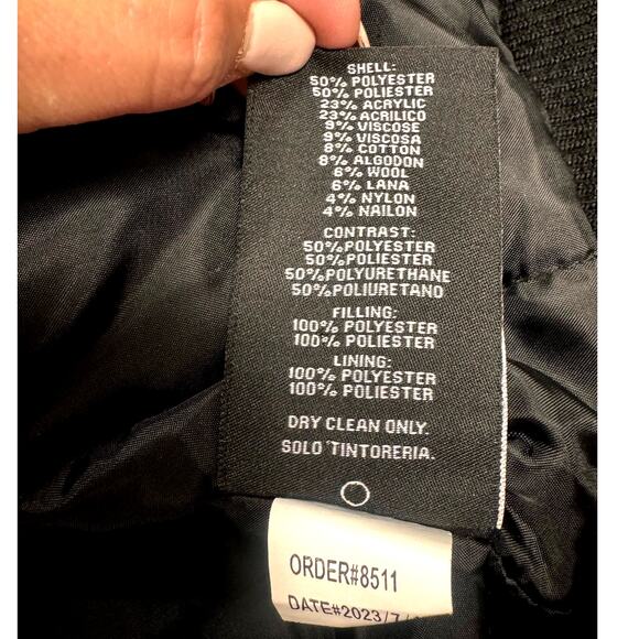 XRAY Boy's Wool Varsity Bomber Jacket w/ Grainey Sleeves XL - Picture 15 of 15